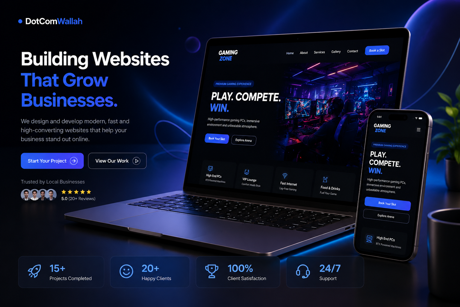 DotComWallah professional website development services